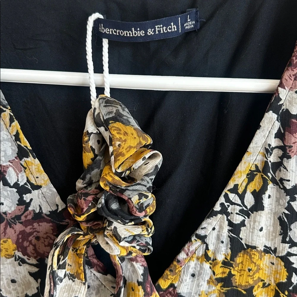 Abercrombie & Fitch Floral High Low Dress Size Lg NWOT